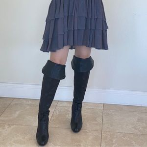 DKNY Leather over the knee boots